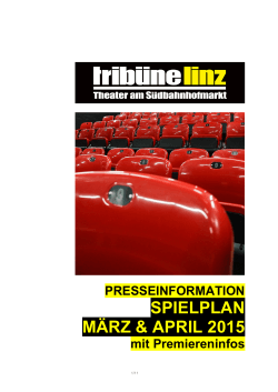 PRESSEMAPPE MÄRZ APRIL 2015 - tribuene