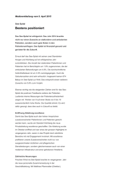 Jahresbericht 2014 - See
