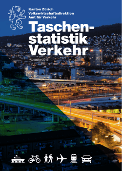 Taschenstatistik Verkehr - Volkswirtschaftsdirektion