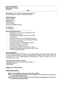 Informationen: Sicon Hallencup: