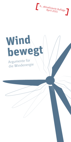 Wind bewegt - Argumente für die Windenergie