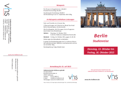 Berlin - VHS Heilbronn