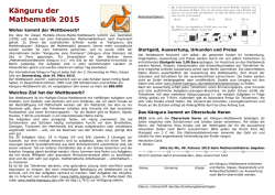 Känguru der Mathematik 2015