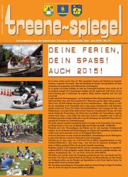 Informationen aus den Gemeinden Oeversee