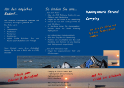 Købingsmark Strand Camping So finden Sie uns... für den täglichen