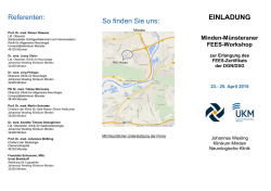 Referenten: So finden Sie uns: EINLADUNG