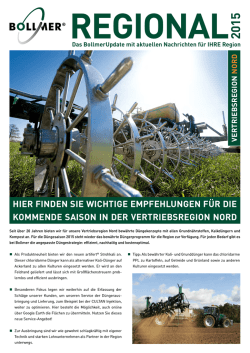 hier finden sie wichtige empfehlungen f&uuml;r die kommende saison in