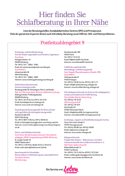 Hier finden Sie Schlafberatung in Ihrer N&auml;he