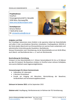 Vinziport - Vinziwerke Wien - FSJ