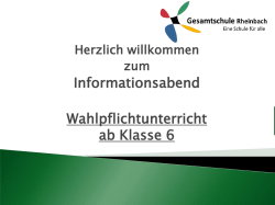 Infoabend WP 6