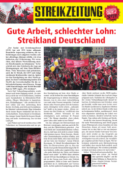 Streikzeitung Ausgabe 1