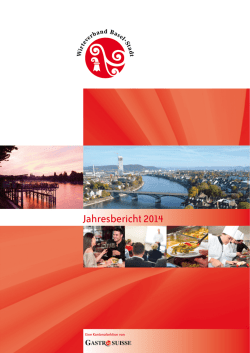 Jahresbericht 2014 - Wirteverband Basel