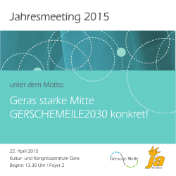 Jahresmeeting 2015 - Ja