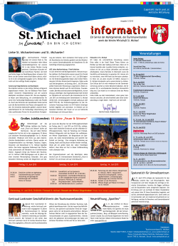 Informativ Mai 2015 - Tourismusverband St. Michael im Lungau