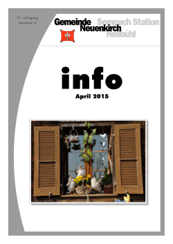 Info April 2015 - Gemeinde Neuenkirch
