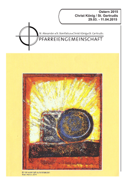 Ausgabe 2015_13 - Pfarreiengemeinschaft Lingen-Süd