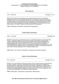 INTERNATIONALER BAUORDEN Schützenstraße 1, 67061