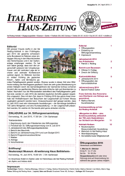 Haus-Zeitung 2015 799 KB - Ital Reding