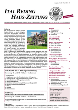 Haus-Zeitung 2015 799 KB - Ital Reding