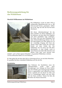 Kachelofen - Das Wälderhaus