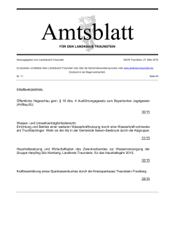 Amtsblatt Nr.11-2015 - Landkreis Traunstein