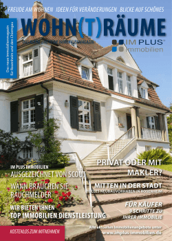 Unser Immobilien-Magazin 1/2015