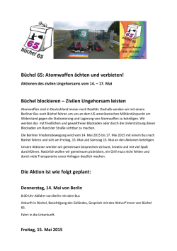 Aufruf und Ablauf