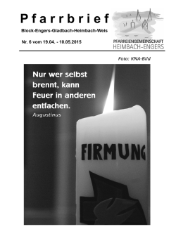 Pfarrbrief Nr.6