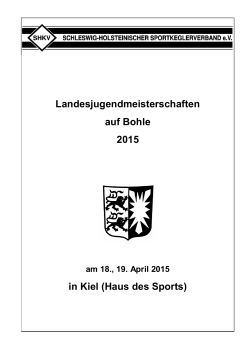 Landesjugendmeisterschaften auf Bohle 2015 in Kiel (Haus