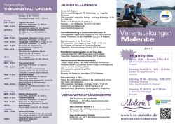 Veranstaltungen im Juni 2015