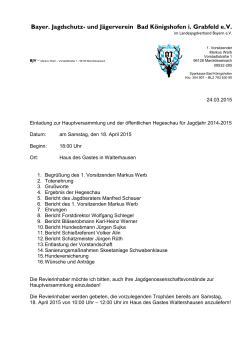 Bayer. Jagdschutz- und Jägerverein Bad Königshofen i. Grabfeld e.V.