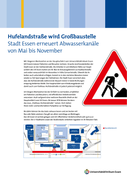Hufelandstra&szlig;e wird Gro&szlig;baustelle