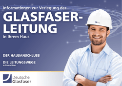 in Ihrem Haus - Deutsche Glasfaser