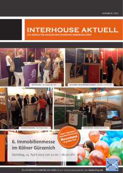 INTERHOUSE Aktuell Ausgabe 02/2015