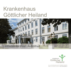 Ambulanzen - Krankenhaus G&ouml;ttlicher Heiland