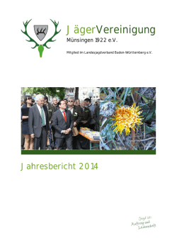 J&auml; ger Ver rein nigu ng - J&auml;gervereinigung M&uuml;nsingen