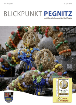 BLICKPUNKT PEGNITZ - Nordbayerischer Kurier