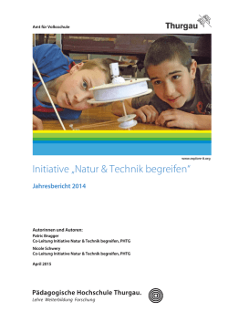 Jahresbericht 2014 - P&auml;dagogische Hochschule Thurgau