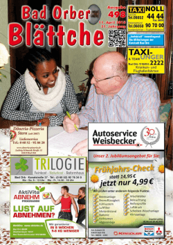 Bad Orber Bl&auml;ttche Nr. 498