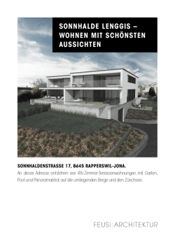 sonnhalde lenggis - feusi:architektur ag