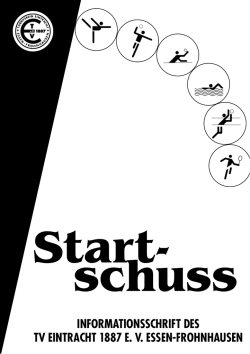INFORMATIONSSCHRIFT DES TV EINTRACHT 1887 E. V. ESSEN