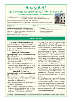 Amtsblatt - Verwaltungsgemeinschaft