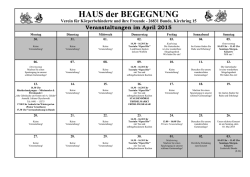 HAUS der BEGEGNUNG - Verein f&uuml;r K&ouml;rperbehinderte und ihre