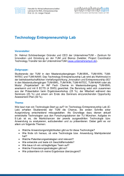 Technology Entrepreneurship Lab