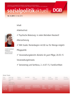 sozialpolitik aktuell 3/2105 (PDF, 259 kB )