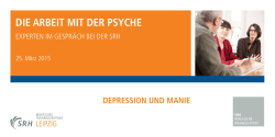 Depression und Manie - Berufliches Trainingszentrum Dresden