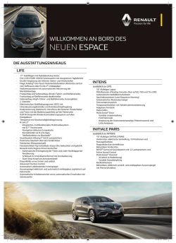 Infoblatt Espace - Gruss Ehrler AG