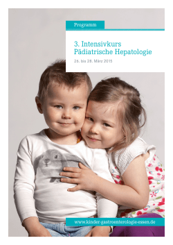 3. Intensivkurs Pädiatrische Hepatologie - Kinder