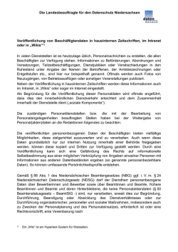 Hausinterne Informationen (Stand: 16.03.2015)