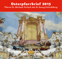 Osterpfarrbrief 2015 - Katholische Pfarrgemeinde St. Michael